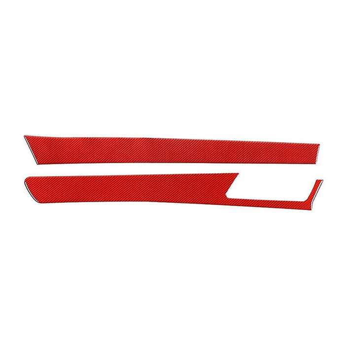 Carbon Fiber Center Gear Shift Side Strip Trim Stickers for 2012 2013 2014 2015, B