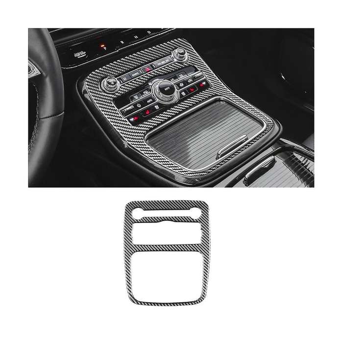 Carbon Fiber Central Control Water Cup Frame Trim Sticker Decoration for 2021 2022 Accessories