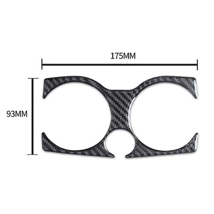 Carbon Fiber Console Water Cup Holder Frame Cover Trim for -5 Series G30 530Li 528Li 2018-20 Interio