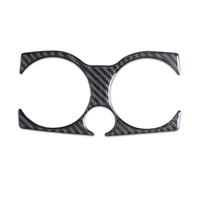 Carbon Fiber Console Water Cup Holder Frame Cover Trim for -5 Series G30 530Li 528Li 2018-20 Interio