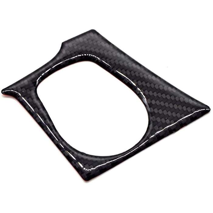 Carbon Fiber Engine Start Switch Button Cover Moulding Sticker, Key Hole Cover Interior Trim Sticker