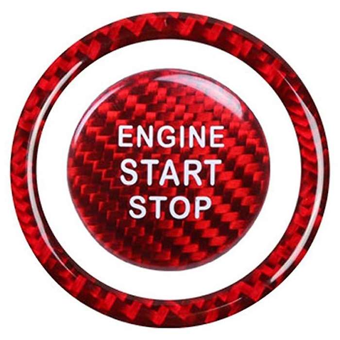 Carbon Fiber Engine Start Stop Switch Button Frame Decal Cover Trim for BRZ 2012-2019