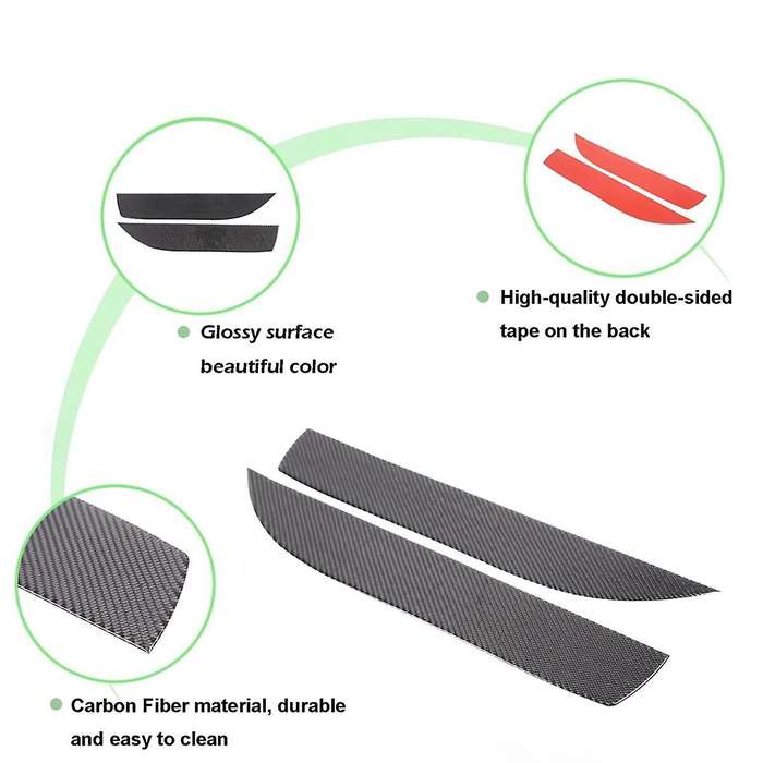 Carbon Fiber for 110 130 2020-2024 Front Inner Door Panel Cover Trim Interior Accessories