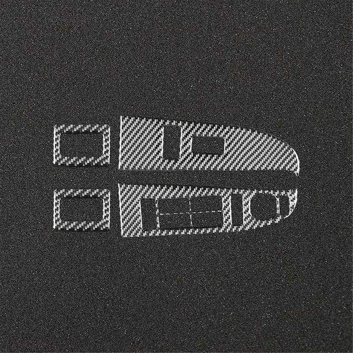 Carbon Fiber for 1500 1999-2002 Window Lift Switch Cover Trim Frame Interior Accessories