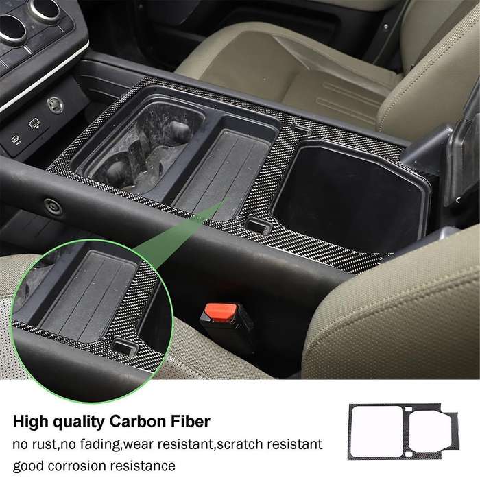 Carbon Fiber for 90 110 130 2020-2024 Center Console Storage Panel Cover Trim Interior Accessories