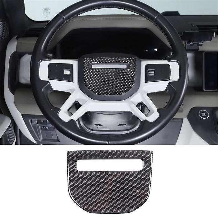 Carbon Fiber for 90 110 130 2020-2024 Car Steering Wheels Cover Trim Interior Accessories