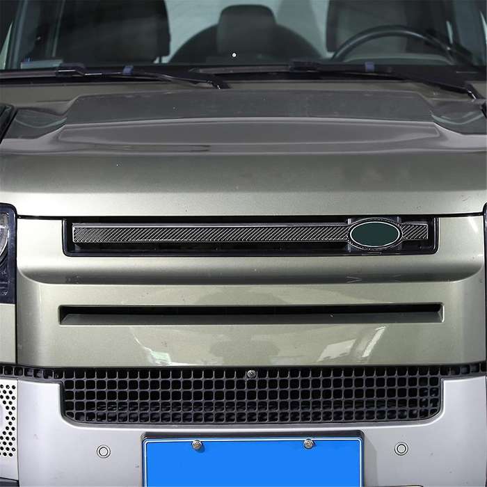 Carbon Fiber for 90 110 130 2020-2024 Front Bumper Center Grille Cover Trim Interior Accessories