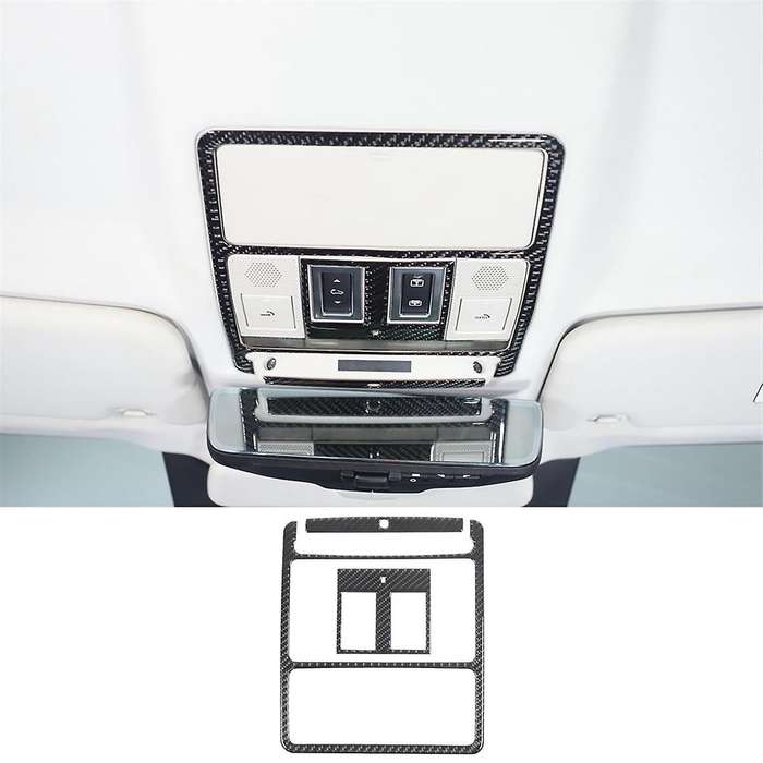 Carbon Fiber for 90 110 130 2020-2024 Front Reading Light Panel Cover Trim Interior Accessories
