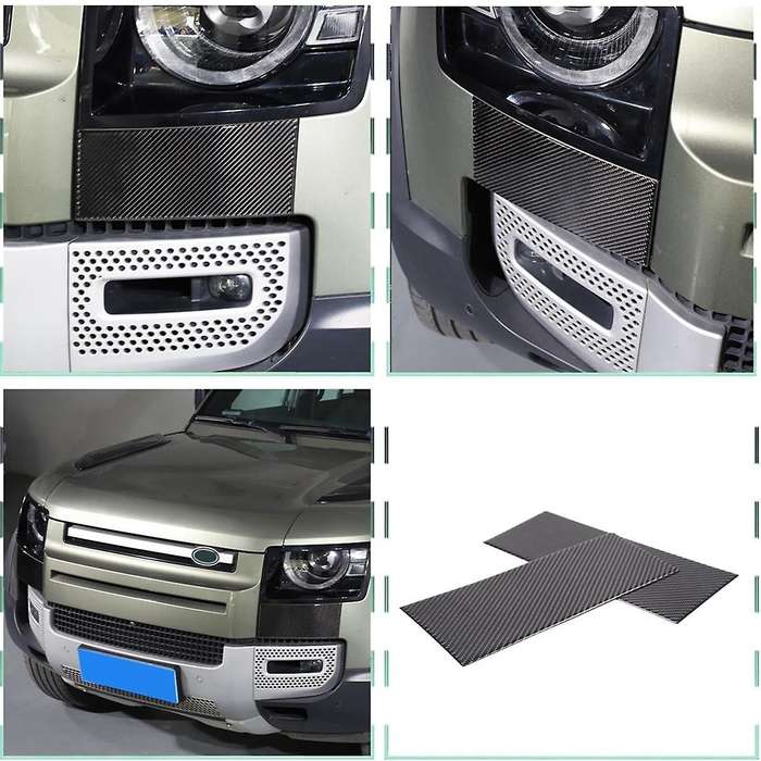 Carbon Fiber for 90 110 130 2020-2024 Headlight Lower Panel Cover Trim Exterior Accessories