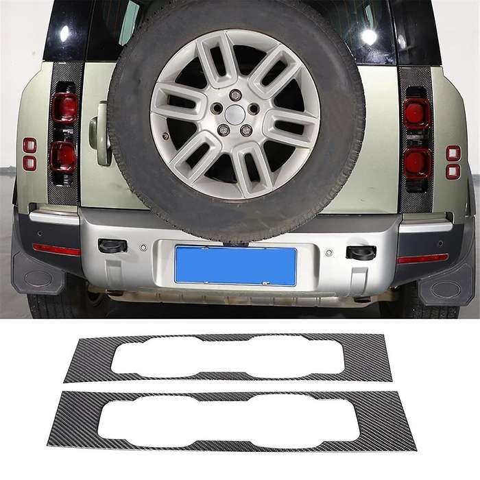 Carbon Fiber for 90 110 130 2020-2024 Rear Tail Light Panel Cover Trim Exterior Accessories