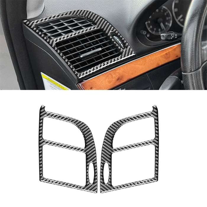 Carbon Fiber for E-Class W211 2003-2009 Center Control Side Air Outlet Cover Trim Interior Accessori