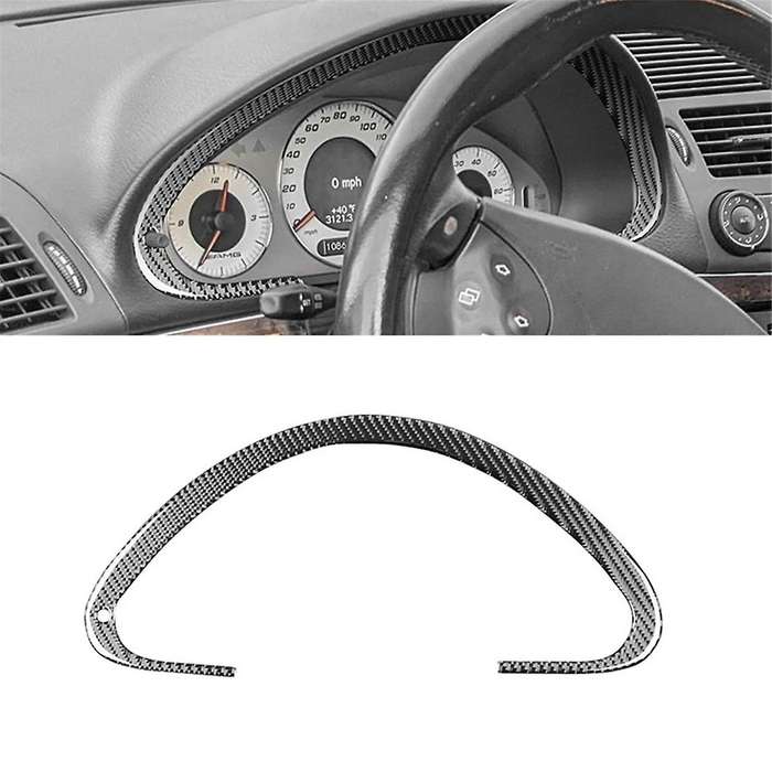 Carbon Fiber for E-Class W211 2003-2009 Dashboard Speedometer Cover Frame Trim Interior Accessories