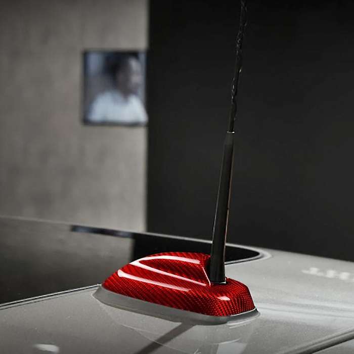 Carbon Fiber for F55 F56 Car Roof Fin Decorative Aerial Antenna Base Cover Sticker Trim Accessories