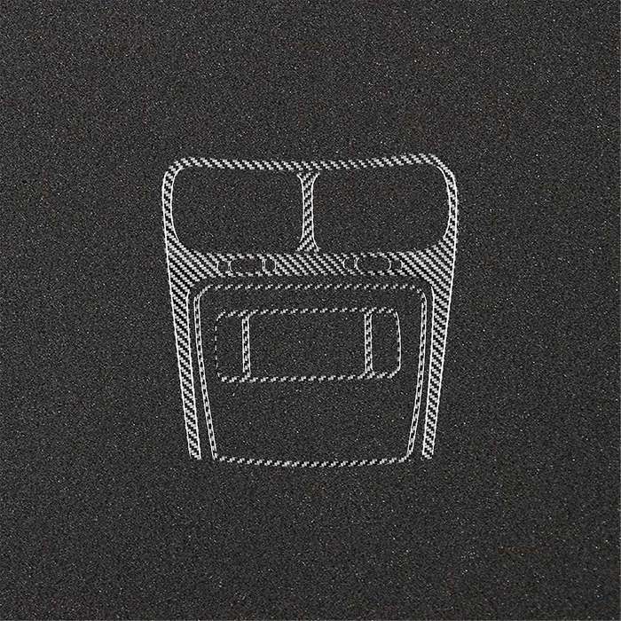 Carbon Fiber for Journey 2011-2017 Center Air Vent Multimedia Radio Trim Frame Sticker Cover Interi