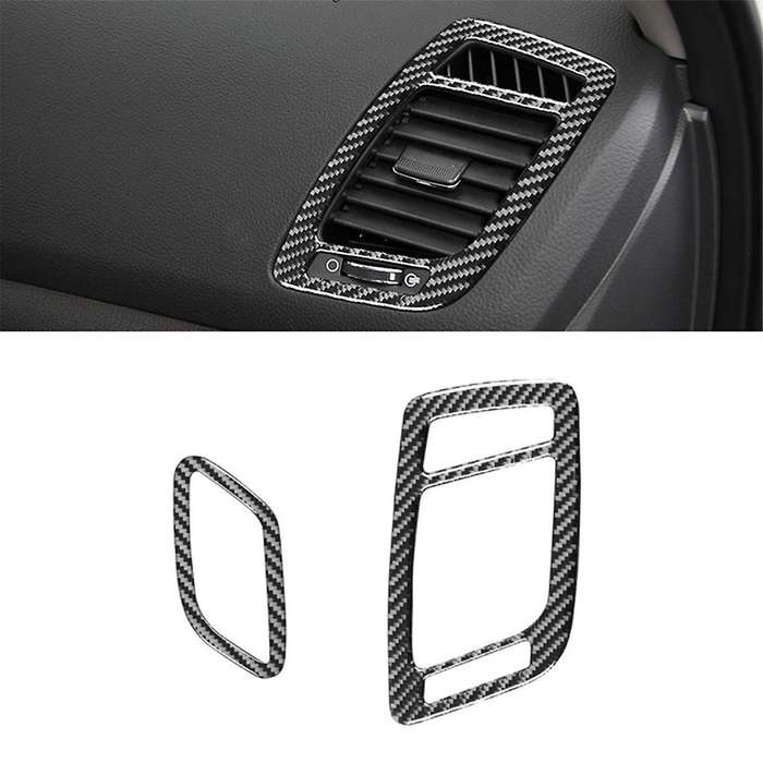 Carbon Fiber for K5 2011-2015 LHD Dashboard Side Air Outlet Vent Frame Cover Trim Interior Accessori