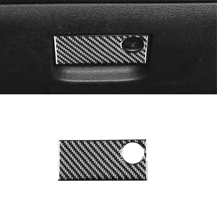 Carbon Fiber for Journey 2011-2017 Co-Pilot Storage Box Handle Panel Glove Box Switch Cover Trim Ac