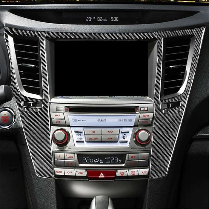 Carbon Fiber for Legacy 2010-2014 Center Console Air Vent Cover Trim Kit Decal Interior Accessories