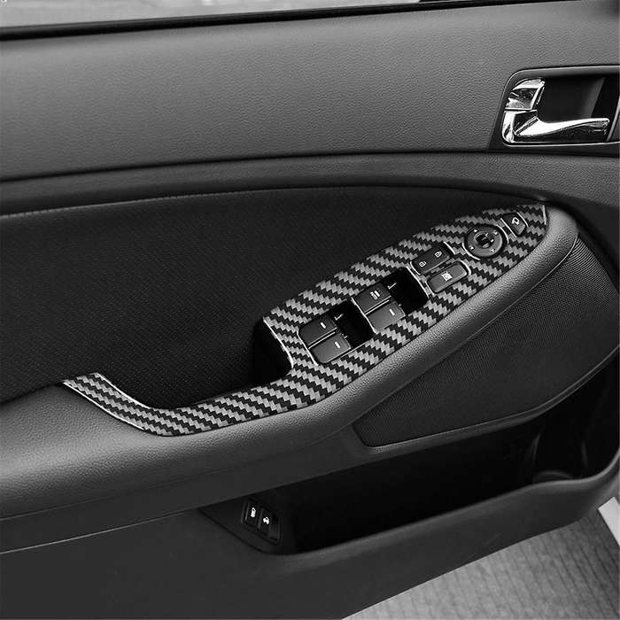 Carbon Fiber for K5 2011-2015 LHD Window Lift Switch Panel Cover Trim Interior Accessories,B