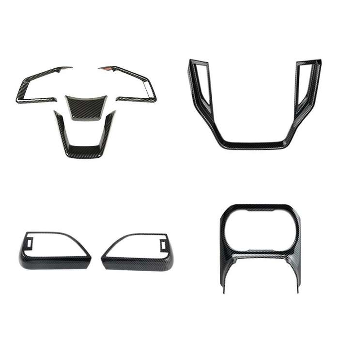 Carbon Fiber for Legacy 2021-2023 Center Console Navigation+Side AC Vent+Cup Holder+Steering Wheel