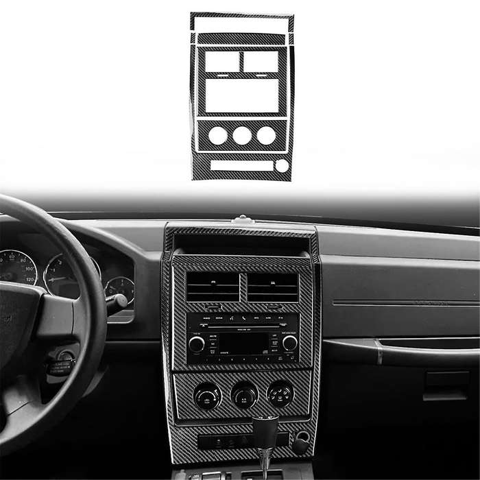 Carbon Fiber for Liberty 2008-2012 Car Center Console Panel Kit Trim Cover Decoration Sticker Inter