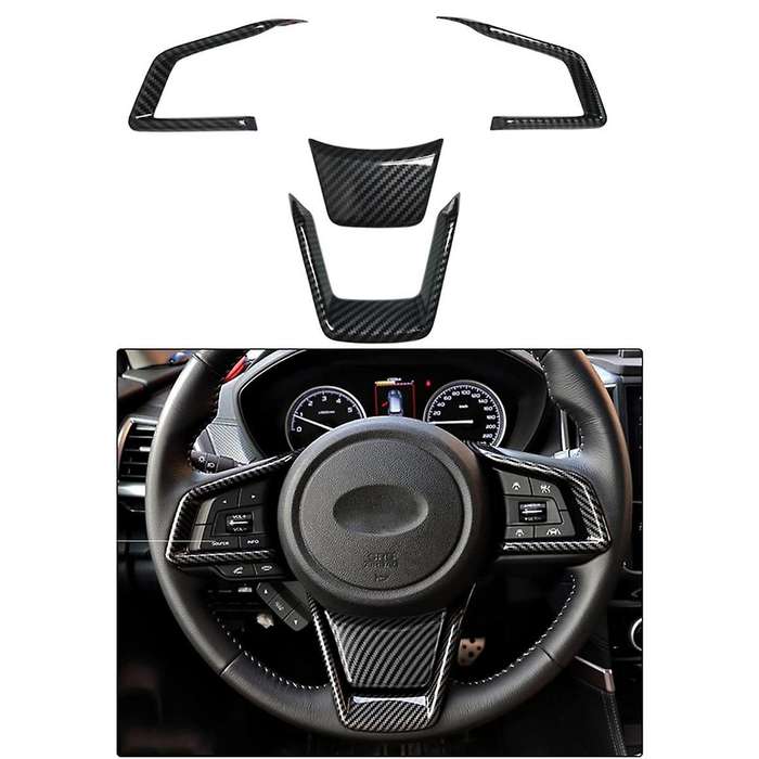Carbon Fiber for Legacy 2021-2023 Center Console Navigation+Side AC Vent+Cup Holder+Steering Wheel C