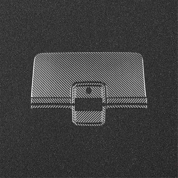Carbon Fiber for Sirrra 1500 2014-2018 Co-Pilot Glove Storage Box Cover Trim Interior Accessories