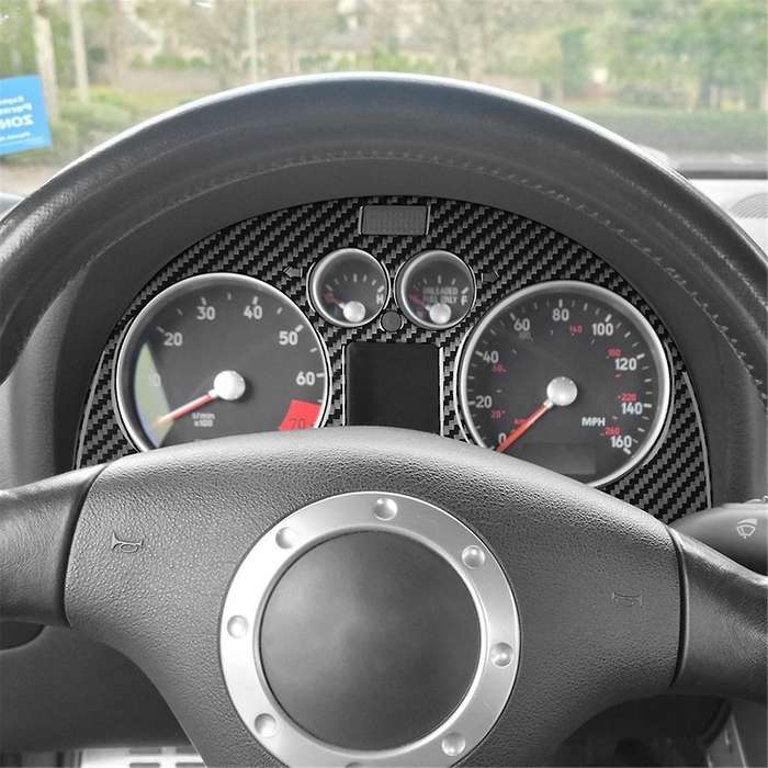 Carbon Fiber for TT 8N 2001-2006 Dashboard Cover Instrument Panel Trim Sticker Interior Accessories