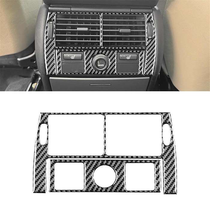 Carbon Fiber for X5 E53 2000-2006 Rear Control Panel Air Conditioner Vent Cover Trim Interior Access