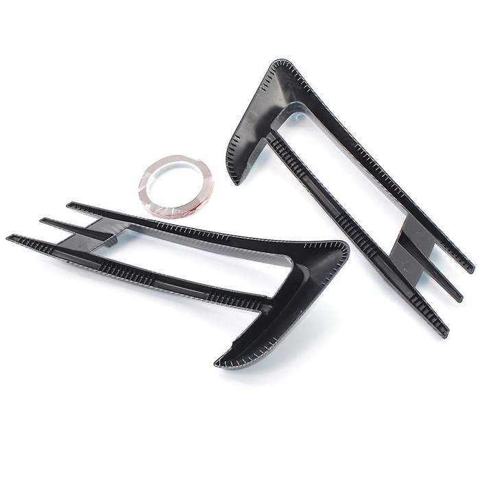 Carbon Fiber Front Bumper Fog Light Grilles Fog Lamp Eyebrow Cover Trim for Golf 7 MK7 2014 2015 201