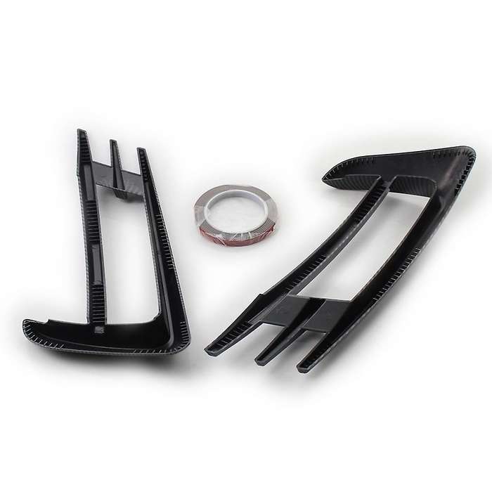 Carbon Fiber Front Bumper Fog Light Grilles Fog Lamp Eyebrow Cover Trim for Golf 7 MK7 2014 2015 201