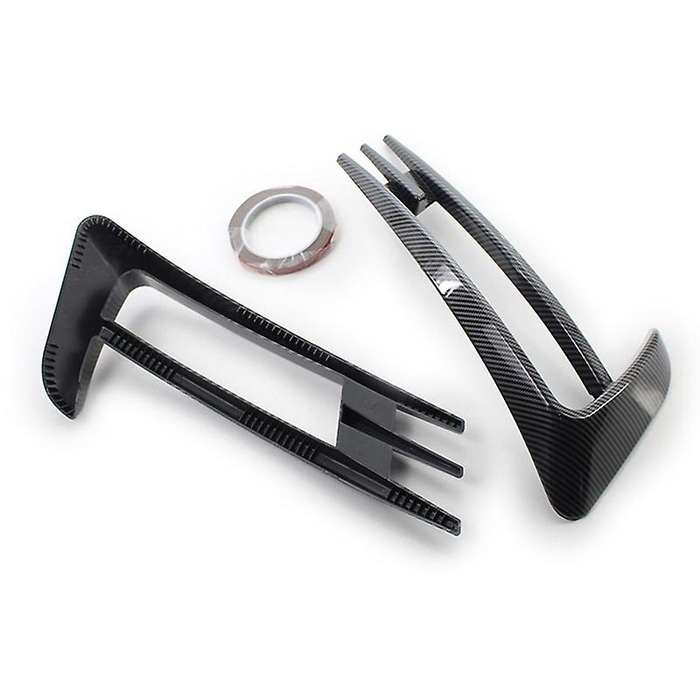 Carbon Fiber Front Bumper Fog Light Grilles Fog Lamp Eyebrow Cover Trim for Golf 7 MK7 2014 2015 201