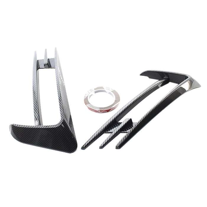 Carbon Fiber Front Bumper Fog Light Grilles Fog Lamp Eyebrow Cover Trim for Golf 7 MK7 2014 2015 201