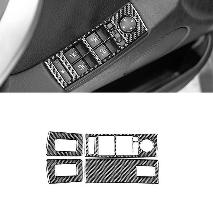 Carbon Fiber for X5 E53 2000-2006 LHD Car Lift Switch Frame Cover Trim Interior Accessories
