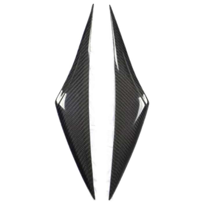 Carbon Fiber Front Headlight Lamp Cover Trim head light lamp Eyelid Strips for 3 Axela 2014-2016