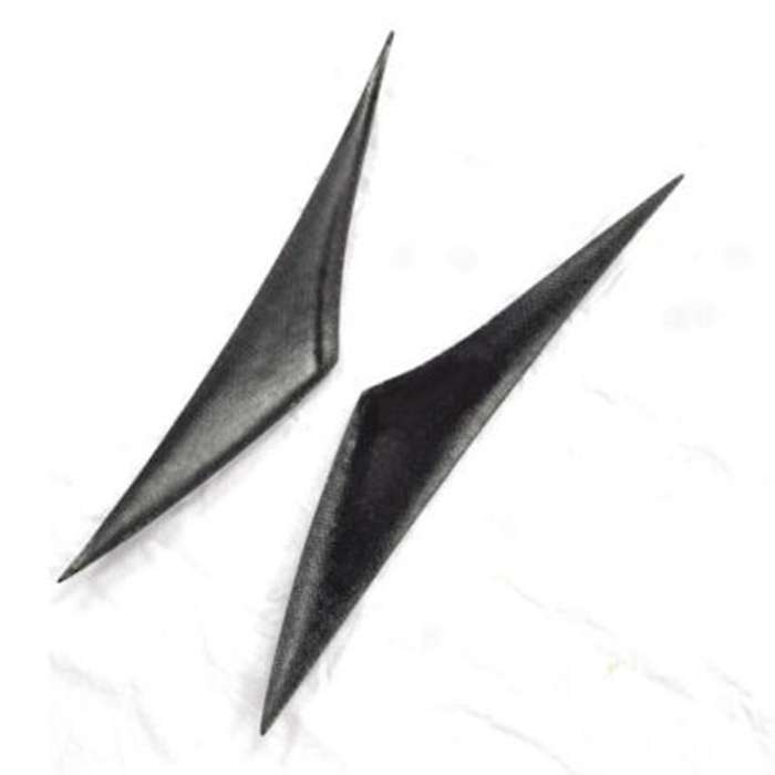 Carbon Fiber Front Headlight Lamp Cover Trim head light lamp Eyelid Strips for 3 Axela 2014-2016