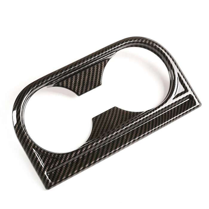 Carbon Fiber Gear Panel & Water Cup Holder Cover for - 2014-2021