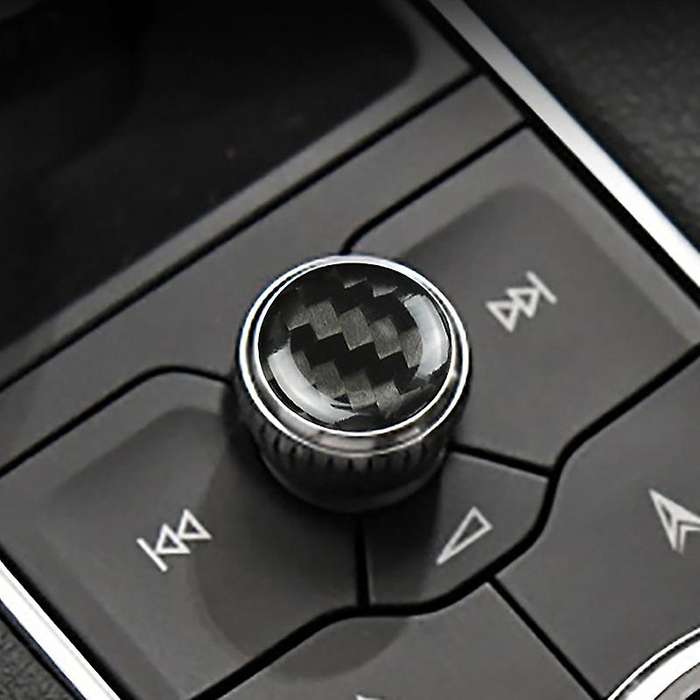 Carbon Fiber Gear Panel Sound and Multimedia Knob Cover Button Decoration Sticker for CT5 CT6 XT4 XT
