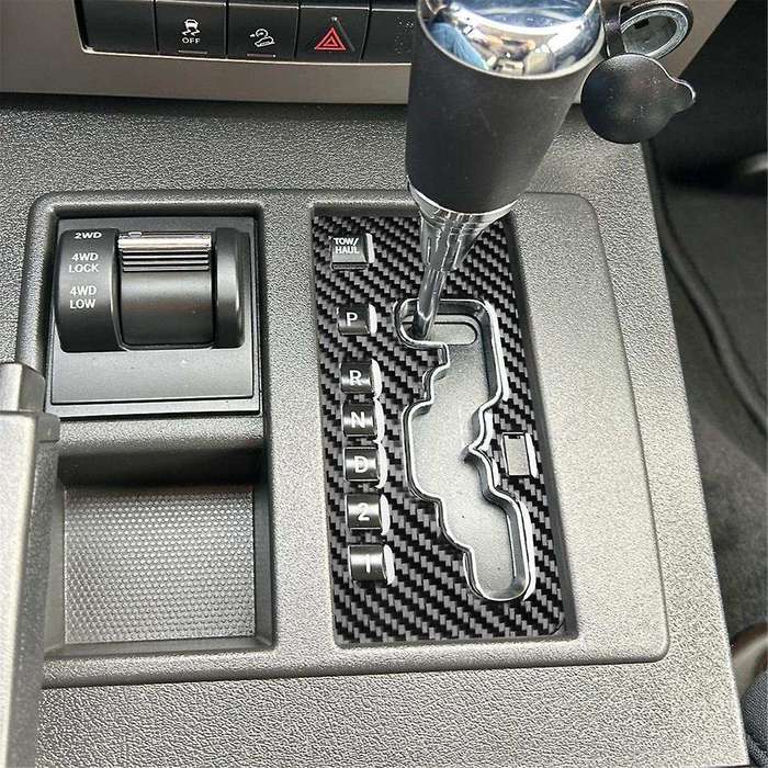 Carbon Fiber Gear Shift Decoration Panel Cover Sticker Trim for Liberty 2008-2012 Interior Accessor