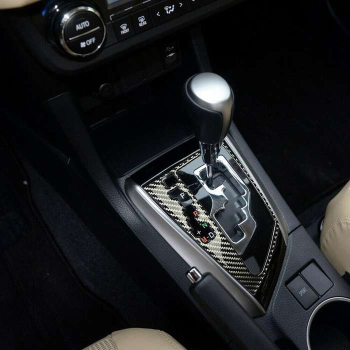 Carbon Fiber Gear Shift Panel Cover Trim for Levin 2014-2018