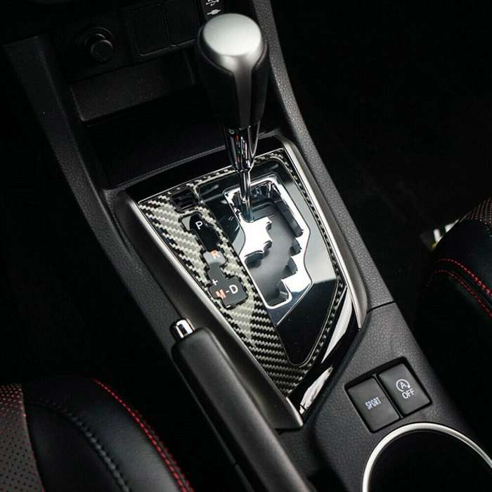 Carbon Fiber Gear Shift Panel Cover Trim for Levin 2014-2018