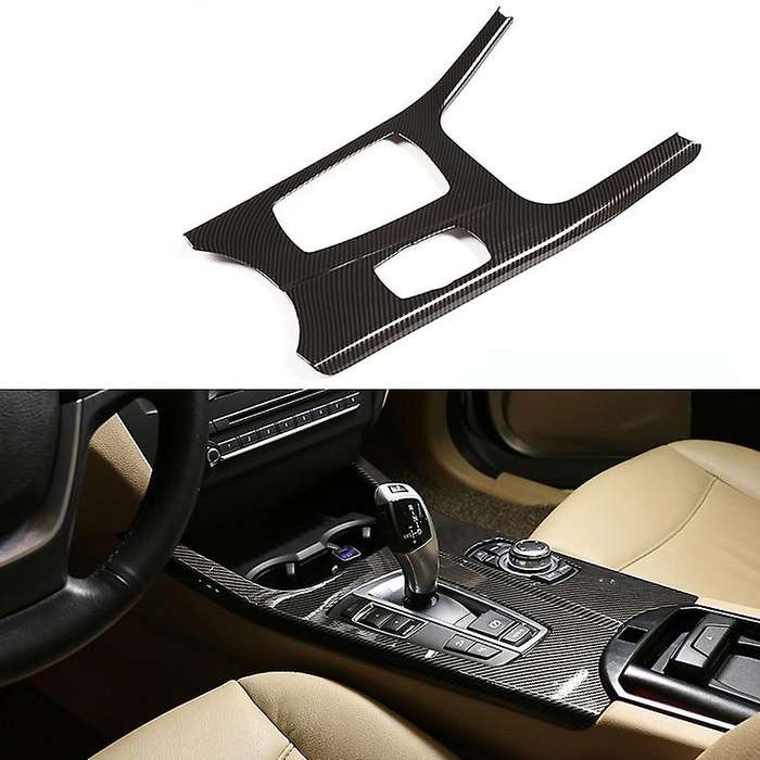 Carbon Fiber Gear Shift Knob Panel Cover Trim Decoration Cover for  X3 F25 X4 F26 2011-2017