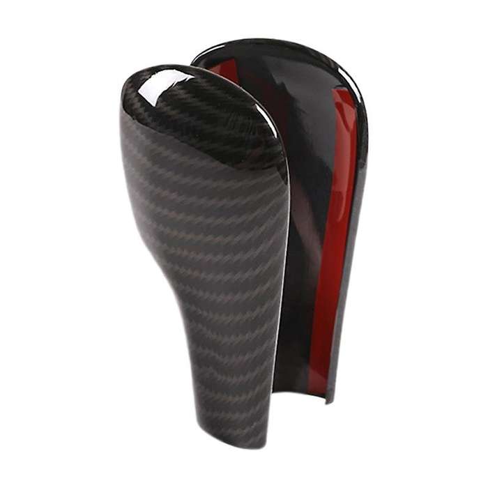 Carbon Fiber Gear Shift Lever Knob Cover Cap Trims for - 5-Series X3 X5 E60 E61 E83 E53 2004-2006