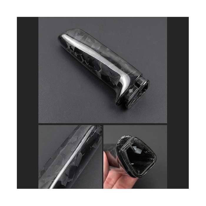 Carbon Fiber Handbrake Grips Cover Trim for 1 2 3 4 Series E46 E90 E92 E60 E39 F30 F34 F10 F20