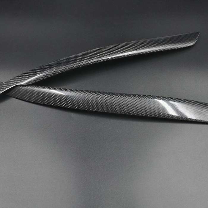 Carbon Fiber Headlight Eyebrow Cover Head Light Eyelid Sticker head Light Lamp Trim for  A4 B6 2002