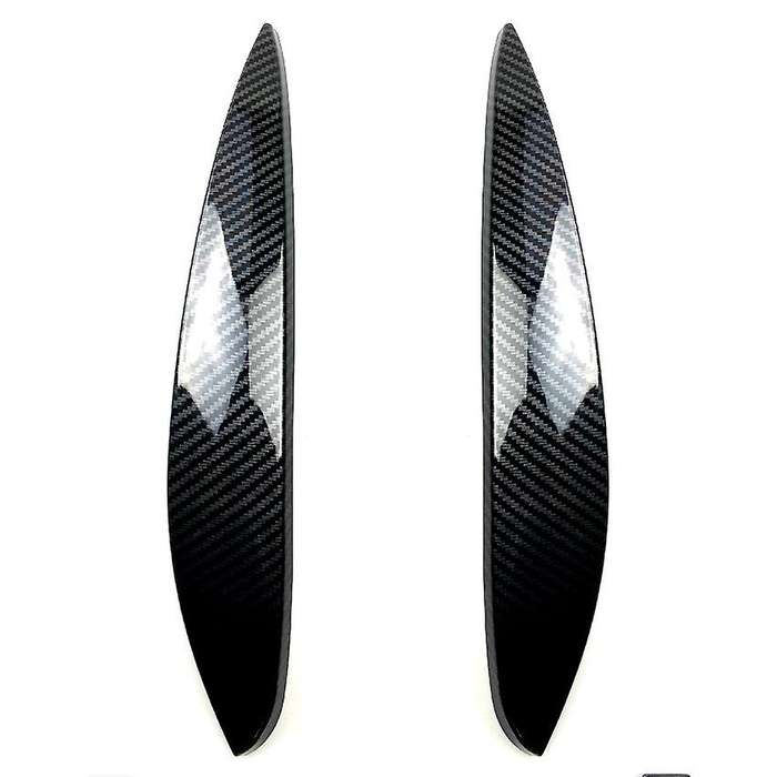 Carbon Fiber Headlight Eyelids Eyebrows for Smart 2014+ Car Sticker