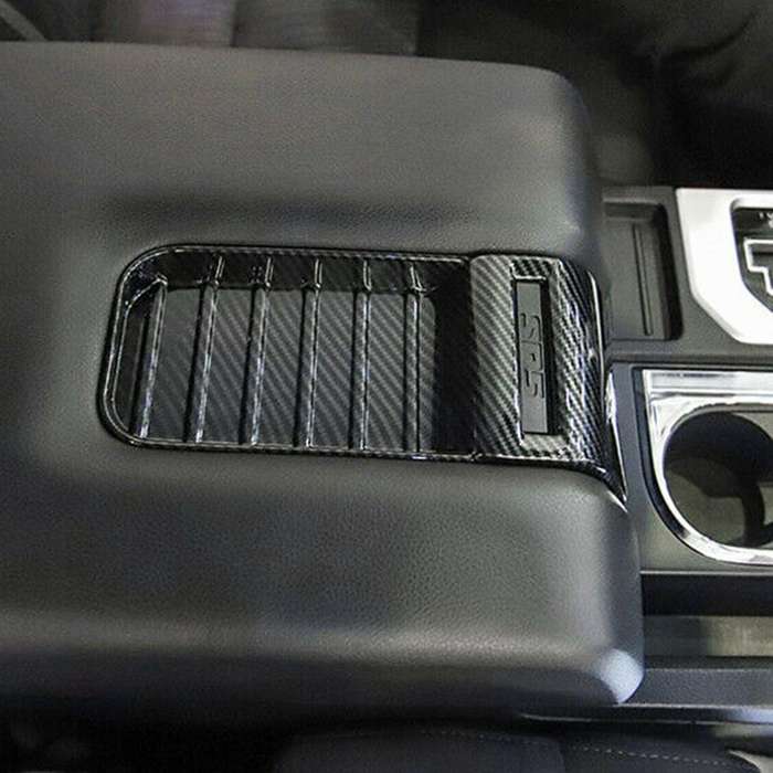Carbon Fiber Inner Armrest Box Decoration Cover Trim for - 2014-2020