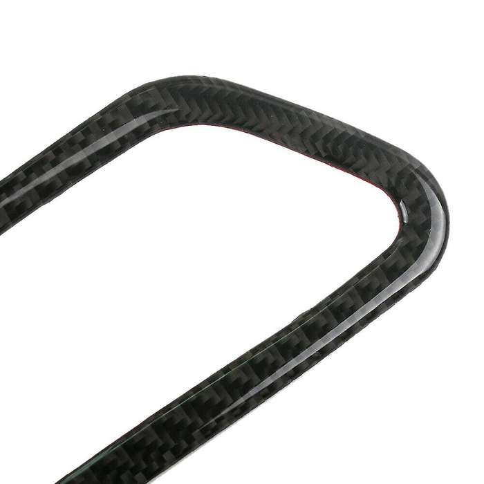 Carbon Fiber Inside Door Handle Bowl Cover Frame Trim & Door Lock Switch Frame Sticker Set for 2009-
