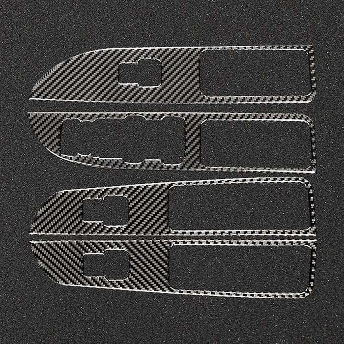 Carbon Fiber Inner Window Switch Panel Cover Trim for Explorer 2013-2019