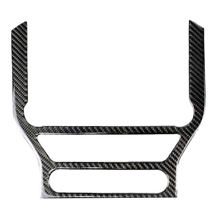 Carbon Fiber Interior CD Panel Decor Cover Trim for 2015-2019
