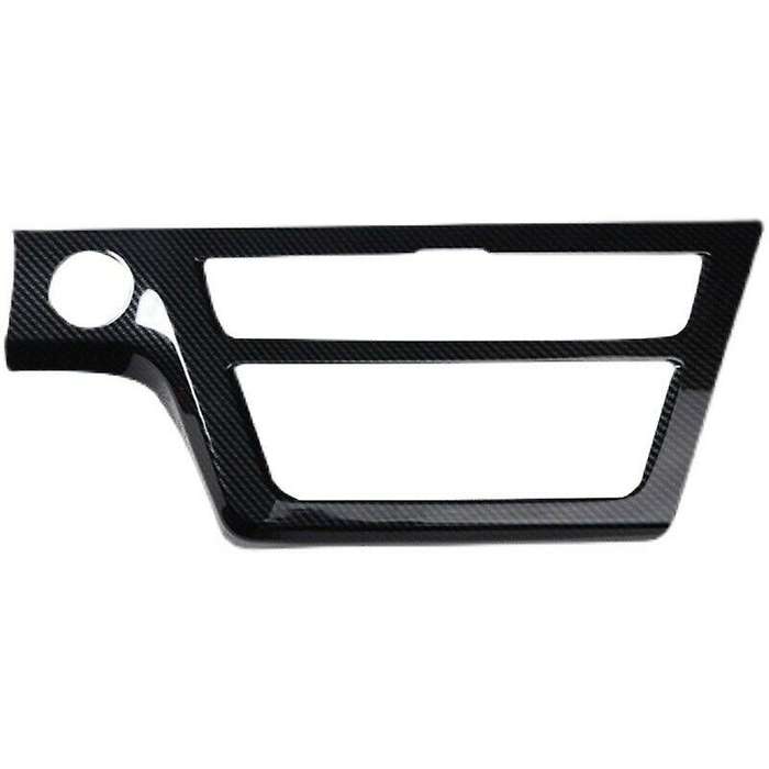 Carbon Fiber Interior Center Console AC/CD Button Panel Decoration Cover Frame Trim for 2015-2017